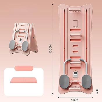 ピンク 5-in-1 折りたたみピラティスボード ポータブルマルチトレーナー Amazon.co.jp: 折りたたみ式ピラティスボード、多機能ピラティス